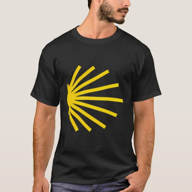 Camiseta Camino De Santiago Scallop Shell Trail Símbolo Poc (Frente)