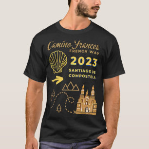 Camiseta Camino Frances France Way 2023 Santiago de Compost
