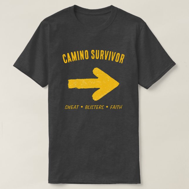 Camiseta Camino Survivor T-Shirt - Buen Camino Gift (Frente do Design)