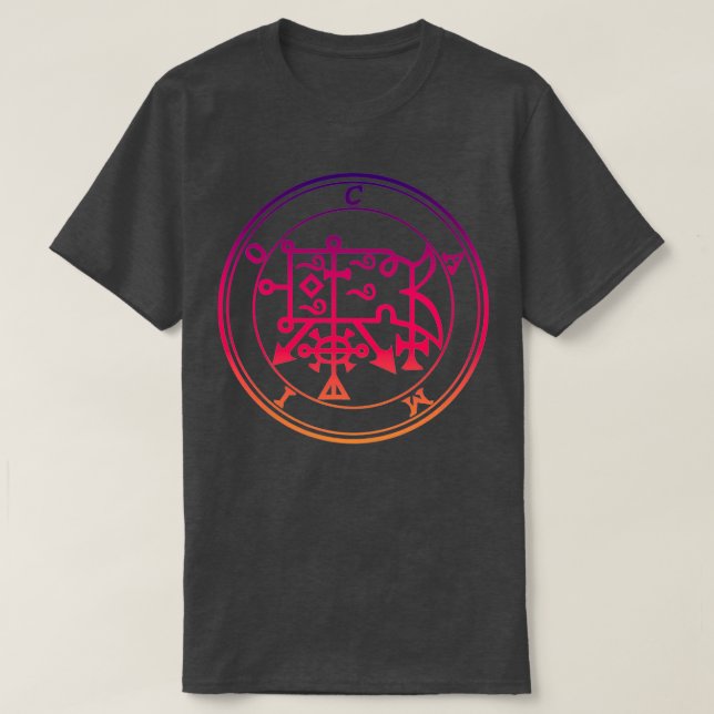 Camiseta Camio Sigil dá a entender os animais roxo (Frente do Design)