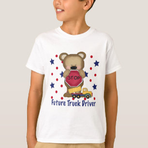 Camiseta Camionista bonito do futuro do urso
