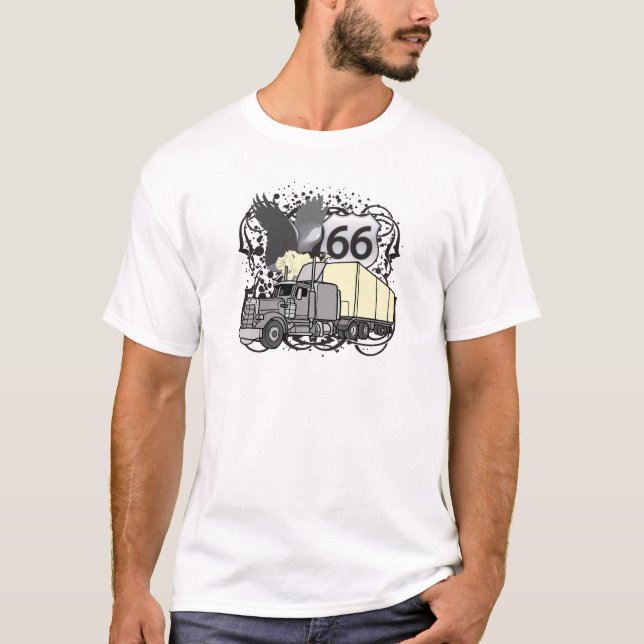Camiseta Camionista da rota 66 (Frente)
