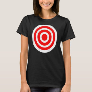 Camiseta Camisa-alvo engraçada impressa nos touros traseiro
