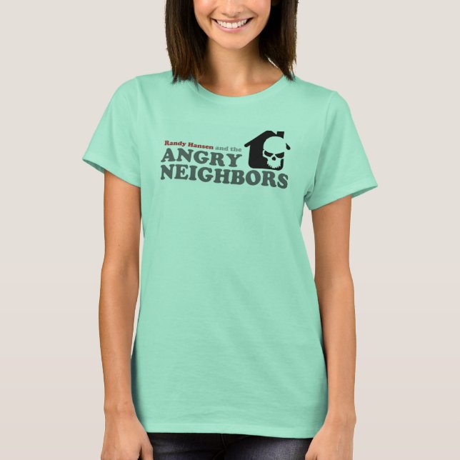 Camiseta Camisa-Banda feminina de cor rosa (Frente)