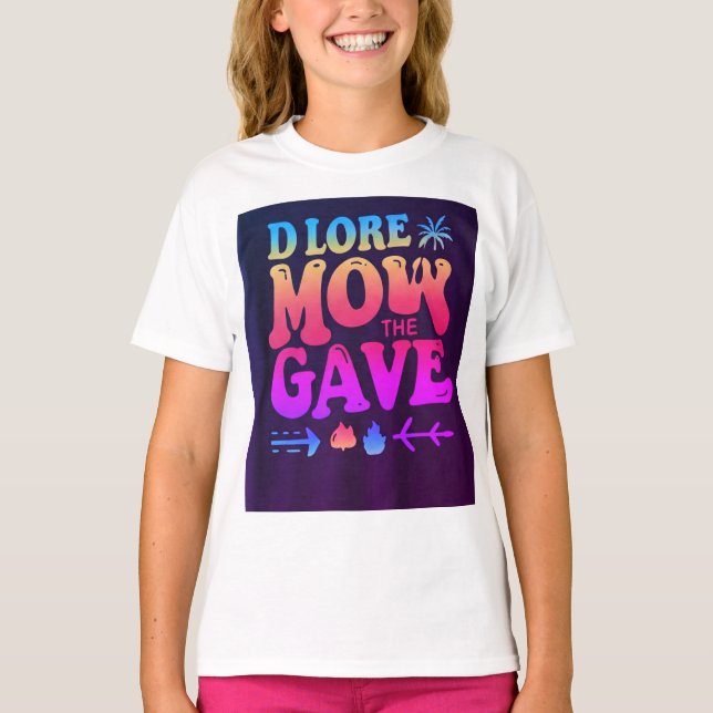 Camiseta "Camisa básica de mulher com 'MOW DLORE' S (Frente)