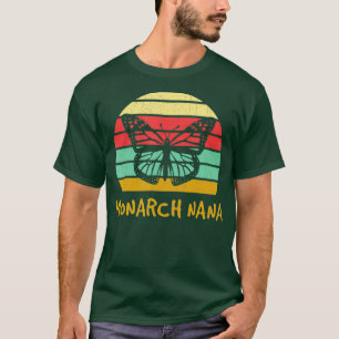 Camiseta Camisa-borboleta-branca Camisa-borboleta-monarca