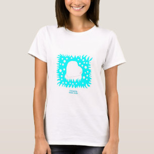 Camiseta Camisa-branca-bosta-branca-corante-neve-inverno