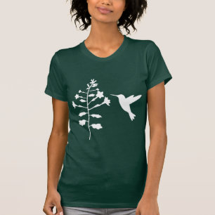 Camiseta Camisa-Camisa-Almofada-Hummingbird- Exército