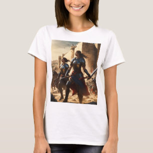 Camiseta Camisa-Camisa Da Fortaleza De Batalha Do Super-Her