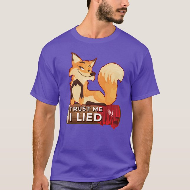 Camiseta Camisa: Confie em mim (roxo) (Frente)