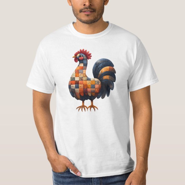 Camiseta Camisa-coquetel de retalhos (Frente)