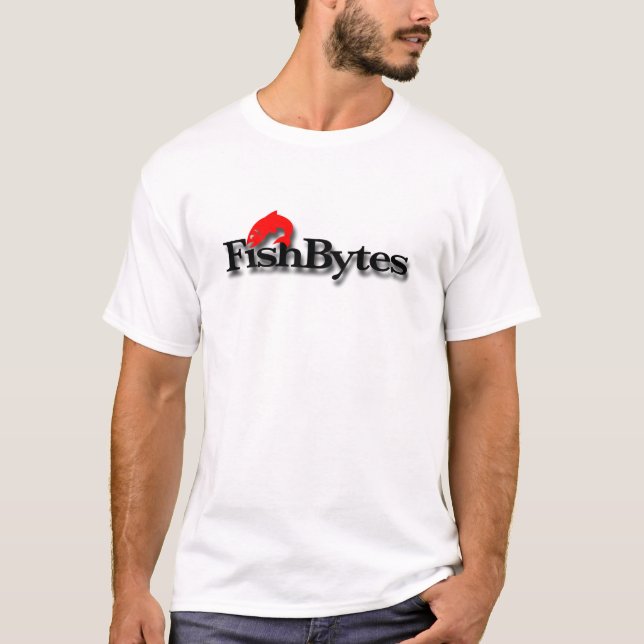 Camiseta Camisa-Cor do T de Fishbytes (Frente)