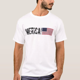 Camiseta 'Camisa da bandeira de Merica