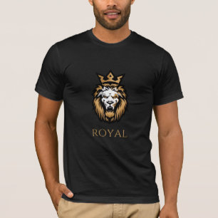 Camiseta "Camisa da Coroa de Leão Real Tee Gráfico do Rei