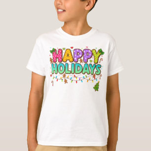 Camiseta "Camisa de Natal Brilho de Pão de Mel"