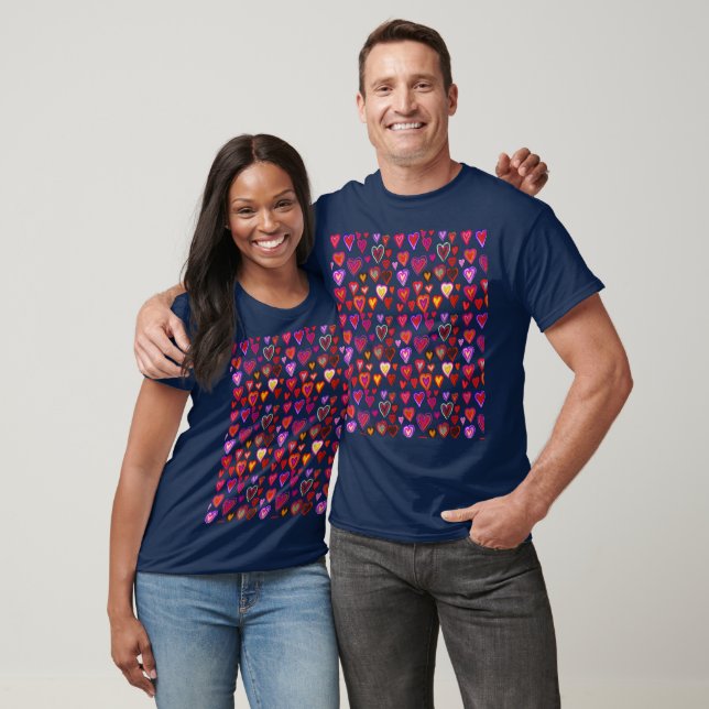 Camiseta Camisa-design colorida colorido (Unissex)