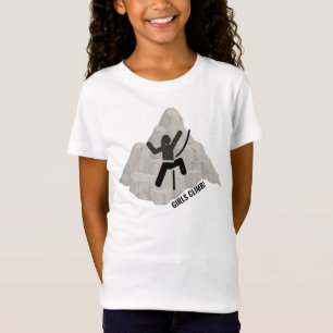 Camiseta Camisa-Design de-camisa para escalada feminina