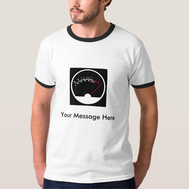 Camiseta +camisa do medidor 3db com mensagem (Frente)