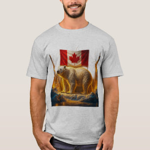Camiseta "Camisa do Urso Polar Orgulho Canadense – Majestos