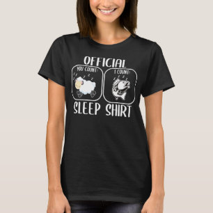 Camiseta Camisa-dorme de peixe, contando ovelhas