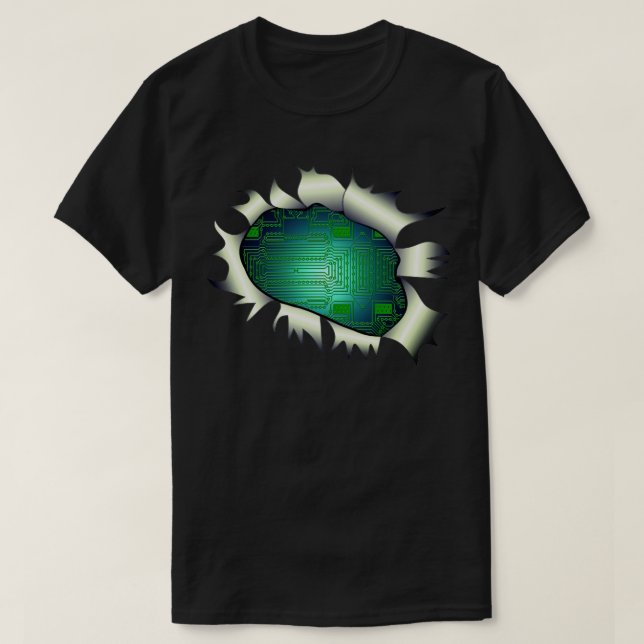 Camiseta Camisa-Engenheiro do tórax do Conselho de circuito (Frente do Design)