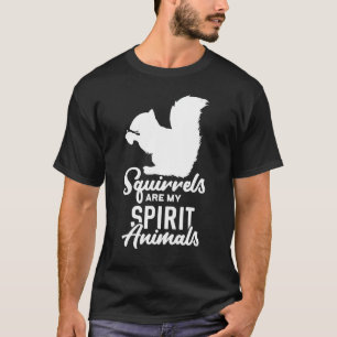 Camiseta Camisa-esquilo, Camisa-espíritos, Camisa-esquilo,