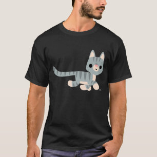 Camiseta Camisa-Gatinho de desenho animado