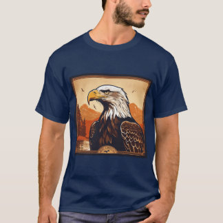 Camiseta "Camisa Gráfica Majestosa Da Águia"