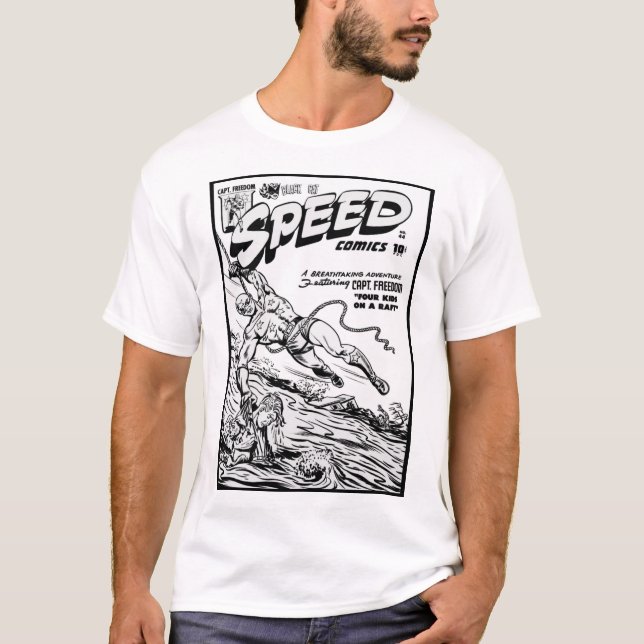 Camiseta Camisa-História em quadrinhos de velocidade de 194 (Frente)