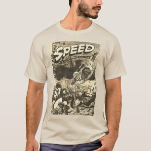 Camiseta Camisa-História em quadrinhos de velocidade de 194