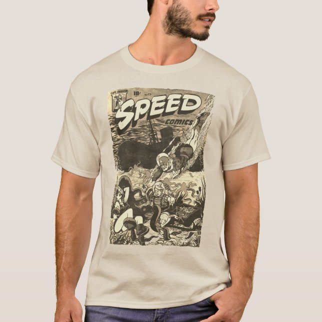 Camiseta Camisa-História em quadrinhos de velocidade de 194 (Frente)