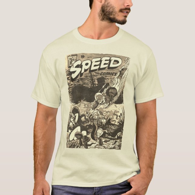 Camiseta Camisa-História em quadrinhos de velocidade de 194 (Frente)