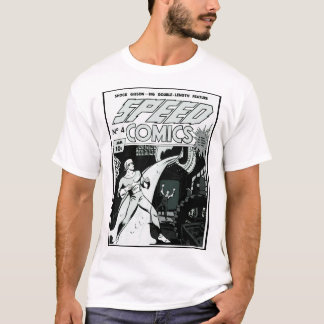 Camiseta Camisa-História em quadrinhos de velocidade de 194