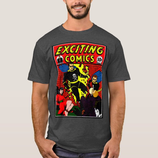 Camiseta Camisa-História em quadrinhos excitante da década  (Frente)