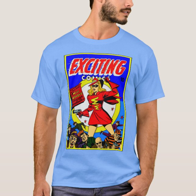 Camiseta Camisa-História em quadrinhos EXCITANTE DOS ANOS 4 (Frente)