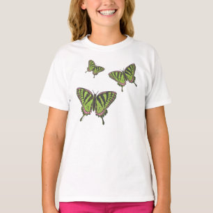 Camiseta Camisa-luz-bebê e rabo-de-cavalo