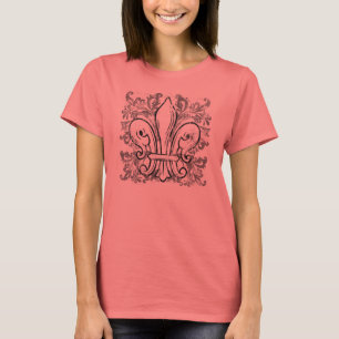 Camiseta Camisa-luz feminina da Fleur-de-lis