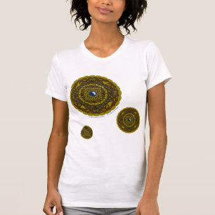 Camiseta Camisa-luz feminina do Capricórnio Mandala