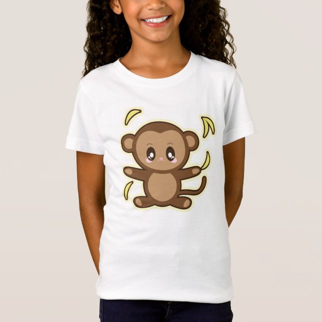 Camiseta Camisa/Macaco para Jovens (Frente)