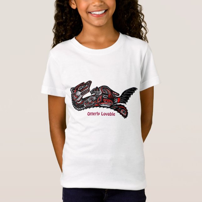 Camiseta Camisa-Mãe Bela Haida Mãe Amante Meninos (Frente)