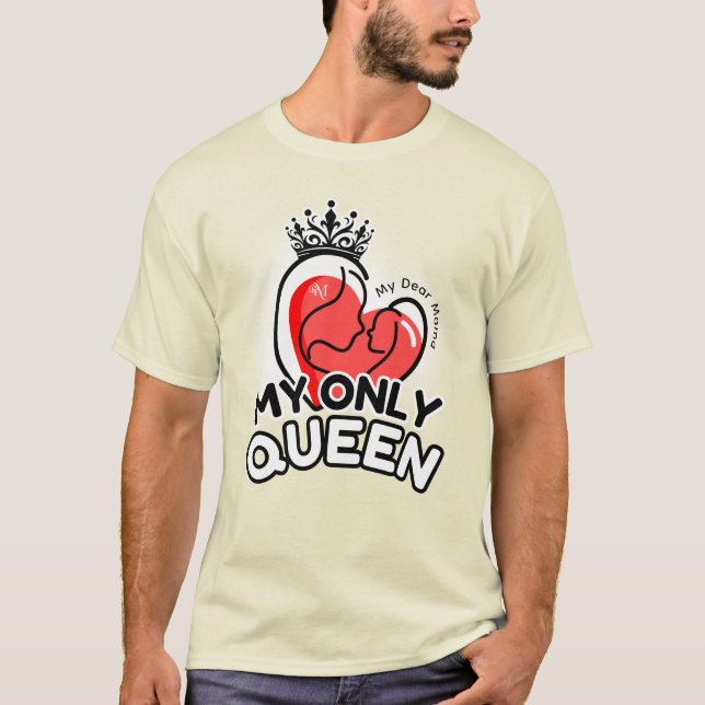 Camiseta Camisa: Minha única rainha (amarela) (Frente)
