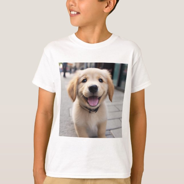 Camiseta Camisa-Ouro-Retriever - Camisas-Animais Cuecas (Frente)