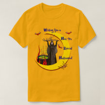 Camisa-ouro (Unisex) de Halloween