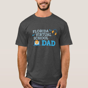 Camiseta Camisa-Pai da Escola Virtual da Flórida (Cinza)