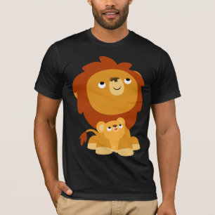 Camiseta Camisa-Pai de proteção do desenho animado em forma