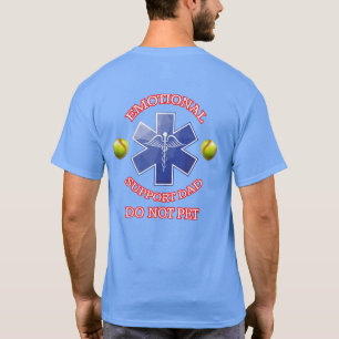 Camiseta Camisa-Pai de Softball de Suporte Emocional