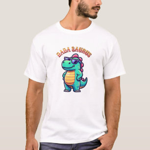 Camiseta Camisa-Pai legal Dada Saurus Dinossaur