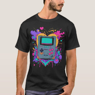 Camiseta Camisa-Pop de-jogador retrô - Estilo de arte de jo