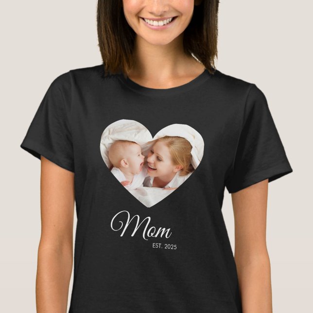 Camiseta *Camisa Presente do Dia das Mães com Foto da Mãe E (Criador carregado)