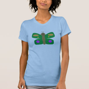 Camiseta Camisa-roupa de-borboleta social